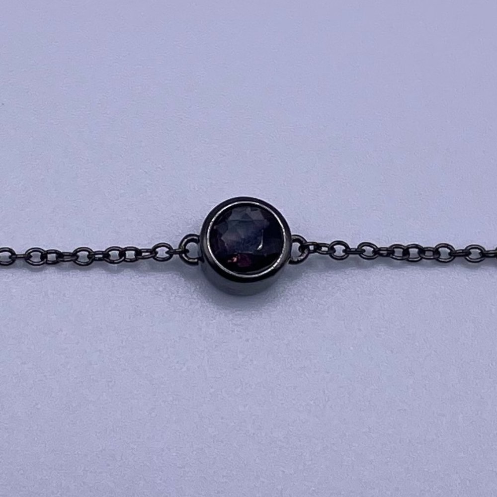 Smokey Quartz/Purple Crystal Bracelet w/ Gift Box